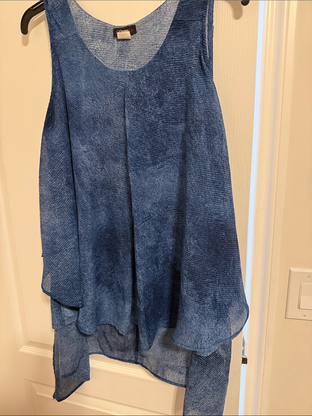 Cocomo Indigo Blue Layered Sleeveless Tunic